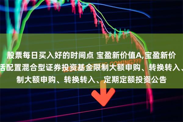 股票每日买入好的时间点 宝盈新价值A,宝盈新价值C: 宝盈新价值灵活配置混合型证券投资基金限制大额申购、转换转入、定期定额投资公告